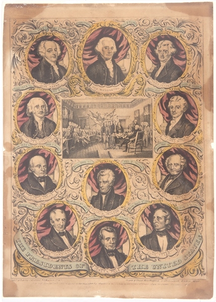 James K. Polk Presidents Lithograph Print