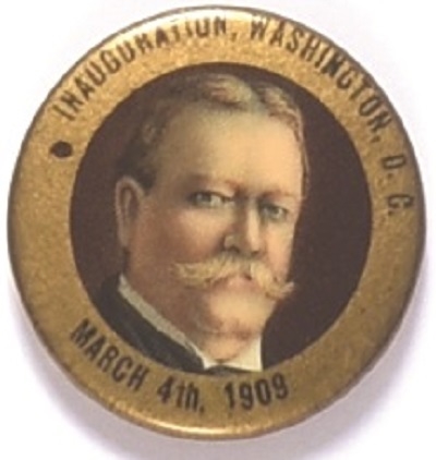 William Howard Taft Colorful Inauguration Pin