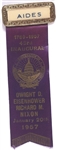 Eisenhower 1957 Inauguration Aides Ribbon