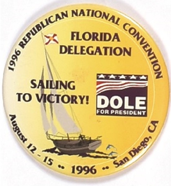 Dole Florida Delegation Convention Pin