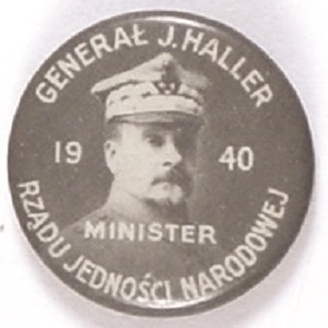 Gen. J. Haller Polish Hero World War II Celluloid