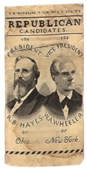 Hayes, Wheeler Black and White Woven Ribbon