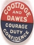 Coolidge Courage, Duty, Confidence