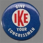 Give Ike Your Congressman Bullseye 