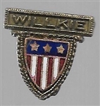 Willkie Enamel Shield Pin 