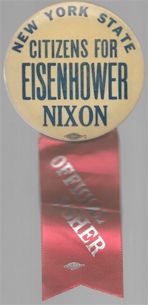 New York State Citizens for Eisenhower Usher 