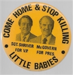 McGovern Come Home and Stop Killing Little Babies 