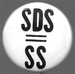 SDS=SS Vietnam War Era Pin 
