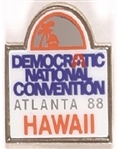 Dukakis Hawaii 1988 Convention Pin