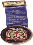 Eisenhower, Nixon Cumberland County Pin and Ribbon