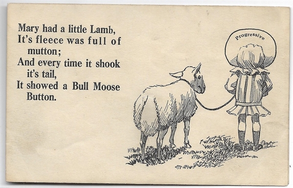 TR Bull Moose Poem Postcard