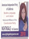 Nightingale for Governor of California