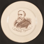 Benjamin Harrison China Plate