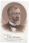 James Blaine Indiana Trade Card