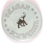 Reagan, Schweiker GOP Elephant Pin