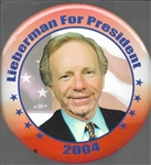 Joe Lieberman for President 9 Inch Pin 