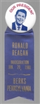 Reagan Our President Pin and Pennsylvania Ribbon 