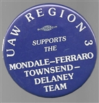 UAW Mondale, Ferraro Celluloid 