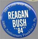 Reagan, Bush Corn Soup Rally 