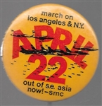 SMC April 22 Vietnam Protest Pin 