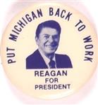 Reagan Put Michigan Back to Work