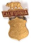 McKinley 1896 Convention California Badge