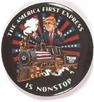 Trump America First Train Pin