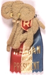 Reagan Cloth Elephant Pin, Ribbon