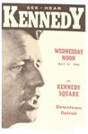 Robert Kennedy Downtown Detroit Handbill