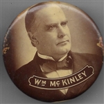 William McKinley Sepia Celluloid With Name 