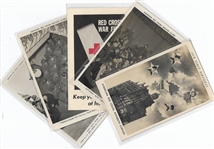 Collection of 5 WW II Red Cross Cards 