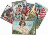Collection of 5 Memorial Day Postcards 