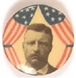 Theodore Roosevelt Rare Flag Celluloid