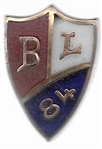 Blaine, Logan 1884 Shield Pin