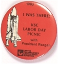 Shuttle Workers Reagan Picnic Pin