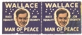 Pair of Wallace Man of Peace Stamps