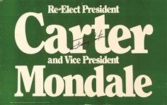 Carter Signed Campaign Poster