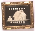 Harrison and Reform Sulfide Log Cabin Pin