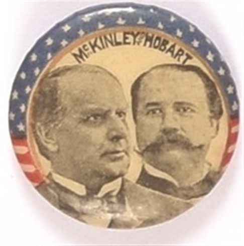 McKinley, Hobart Stars and Stripes Pin