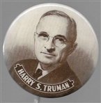 Harry Truman Brown and White Celluloid 