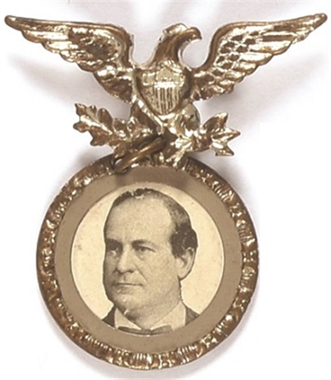 William Jennings Bryan Metal Eagle Pin