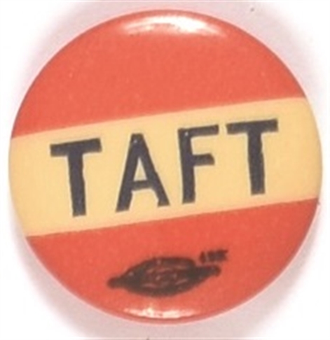 Taft Orange and Blue Celluloid