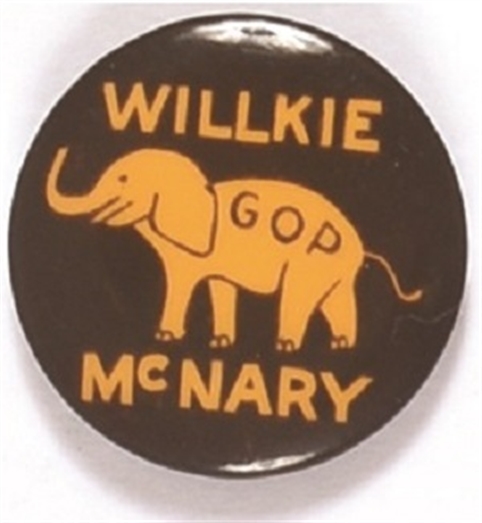 Willkie, McNary GOP Elephant