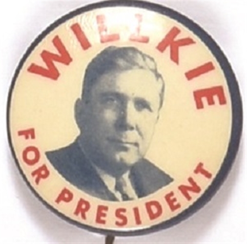 Willkie for President RWB Celluloid