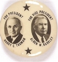 Truman, Barkley Scarce Two Stars Jugate