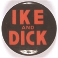 Ike and Dick Red and Black Celluloid