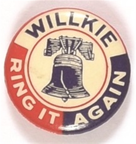 Willkie Ring it Again Celluloid