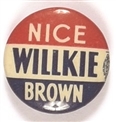 Willkie, Nice, Brown Maryland Coattail