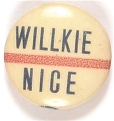 Willkie and Nice Maryland Coattail