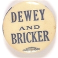 Dewey and Bricker 1944 Celluloid